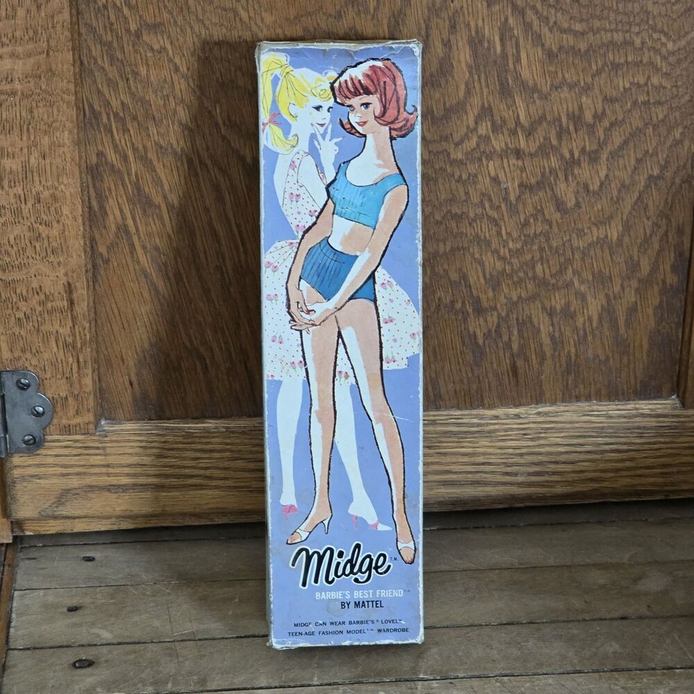 Vintage Original Midge Box ONLY Stock # 860 Blonde 1962 Box Shows Wear